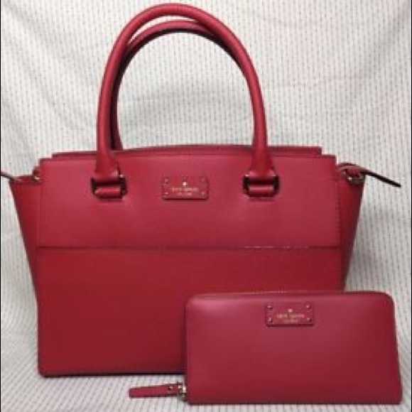 NWT Kate Spade Red Grove Street Lana Bundle $ FIRM